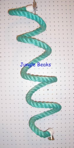 SKY BLUE LARGE Sisal Rope Boing bird toy parts parrots cages perch