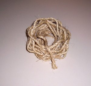 3/16" SISAL Rope Unoiled & Natural bird toy parts 20'