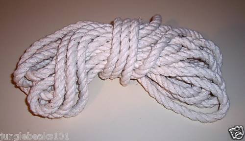 100' 1/2" Supreme Cotton Rope bird toy parts parrots pets BULK