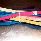 21 FEET of 1/2" Colored leather bird toy parts parrots cages craft