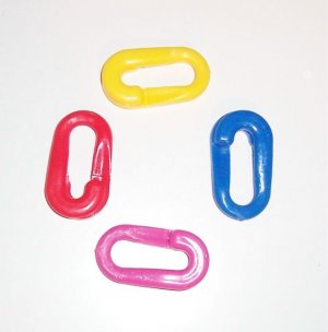 Extra Large OPEN connector links (4) bird toy parts parrots crafts houseware