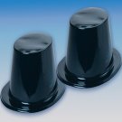 2 Black TOP HATA plastic toys gifts kids magic costume