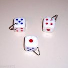 FOUR 1" DICE acrylic bird toys for parrots cages parts