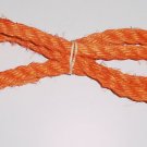 1" ORANGE SISAL Rope Unoiled bird toy parts 4.5' glider