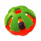 GIANT 5 3/8" Plastic ball w/bell bird toy parts parrots