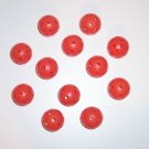 Orange Golf Ball Whiffle bird toy parts parrots cages practice 1 dozen