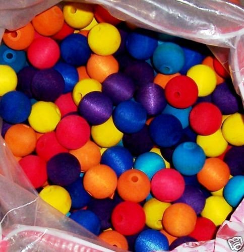 24 1" WOOD BEADS bird toy parts 7/32" hole parrots cages crafts