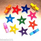 2" Wood Stars bird toy parts parrots cages crafts