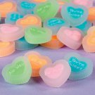12 HEART MESSAGE Erasers toys gifts prizes school art