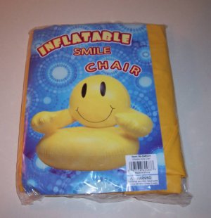SMILEY FACE INFLATE CHAIR kids toy fun