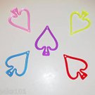 2 ACRYLIC SPADES bird toy parts parrots cages perches crafts