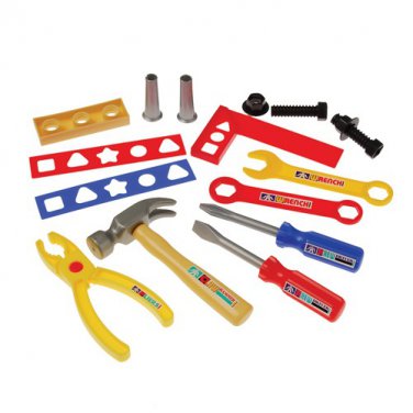 12 piece TOOL SET kids toys game boys girls play plastic gift