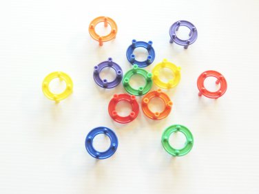 12 STACKING RINGS bird toy parts parrots cages Amazons grays eclectus