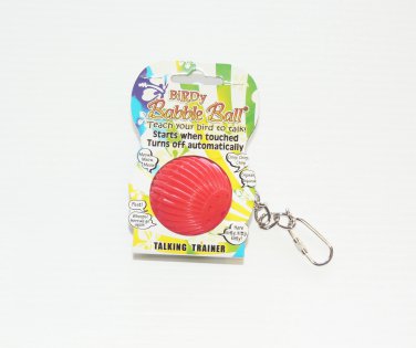 BABBLE BALL bird toy talking trainer parrots w/chain
