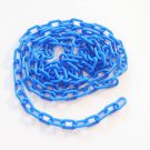 5' BLUE 3/4" Plastic Chain bird toy parts parrot cage