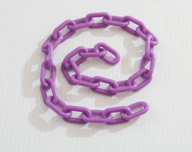 2' 1.5" PURPLE Plastic Chain bird toy part parrot monky