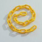 2' 1.5" YELLOW Plastic Chain bird toy part parrot monky