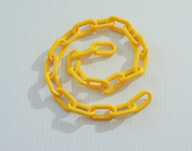 2' 1.5" YELLOW Plastic Chain bird toy part parrot monky