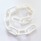 2' (feet) of 3" (inch) White Plastic Chain parrots birds monkey goats cows