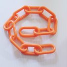 2' (feet) of 3" (inch) Orange Plastic Chain parrots birds monkey goats cows