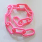 2' (feet) of 3" (inch) Pink Plastic Chain parrots birds monkey goats cows