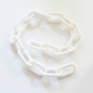 2' WHITE Plastic Chain 2" bird toy parts parrots cages