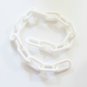 2' WHITE Plastic Chain 2" bird toy parts parrots cages