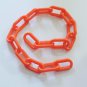 2' ORANGE Plastic Chain 2" bird toy parts parrots cages