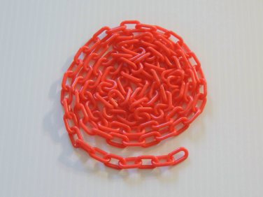 5' RED 3/4" Plastic Chain bird toy parts parrots glider