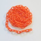 5' ORANGE 3/4" Plastic Chain bird toy parts parrot gliders