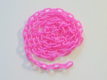 5' Pink 3/4" Plastic Chain bird toy parts parrot cage gliders
