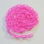5' Pink 3/4" Plastic Chain bird toy parts parrot cage gliders