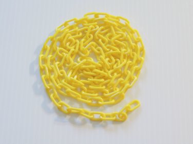YELLOW 3/4" Plastic Chain 5' bird toy parts parrot