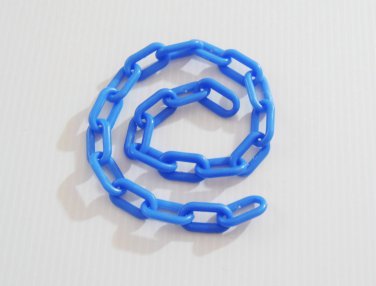 2' 1.5" BLUE Plastic Chain bird toy part parrot monkey