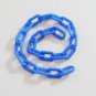 2' 1.5" BLUE Plastic Chain bird toy part parrot monkey