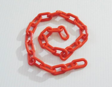 2' 1.5" RED Plastic Chain bird toy part parrot monkey