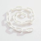 2' of 1.5" WHITE Plastic Chain bird toy parts parrot monkey