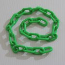 2' 1.5" GREEN Plastic Chain bird toy part parrot monkey