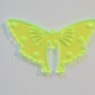 Acrylic Butterfly bird toy YELLOW parts parrots cage crafts amazns grays tiels eclectus
