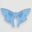 Acrylic Butterfly bird toy BLUE parts parrots cage crafts amazns grays tiels eclectus