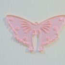 Acrylic Butterfly bird toy PINK parts parrots cage crafts amazns grays tiels eclectus