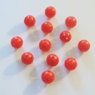 Red Golf Ball Whiffle like bird toy parts parrots cages practice 1 dozen