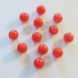 Red Golf Ball Whiffle like bird toy parts parrots cages practice 1 dozen