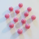 PINK Golf Ball Whiffle like bird toy parts parrots cages practice