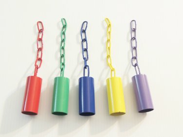1 Med Safety Bell w/Matching chain bird toy parts parrots cages crafts toys
