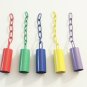 1 Med Safety Bell w/Matching chain bird toy parts parrots cages crafts toys