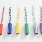SMALL Safety Bell w/ Matching chain bird toy parts parrots cages crafts toys