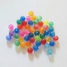 50 TRANSPARENT Round Beads bird toy parts parrot craft