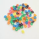 100 CRAZY Shape Rings Solid bird toy parts parrots cage craft