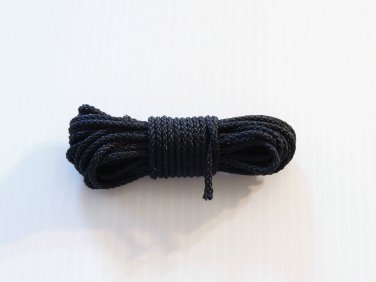 20' BLACK POLY ROPE bird toy parts parrots crafts pets